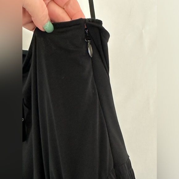 TORRID Black Studio Knit One Shoulder Jumpsuit Elastic Waist Pockets Tor… - Picture 7 of 13